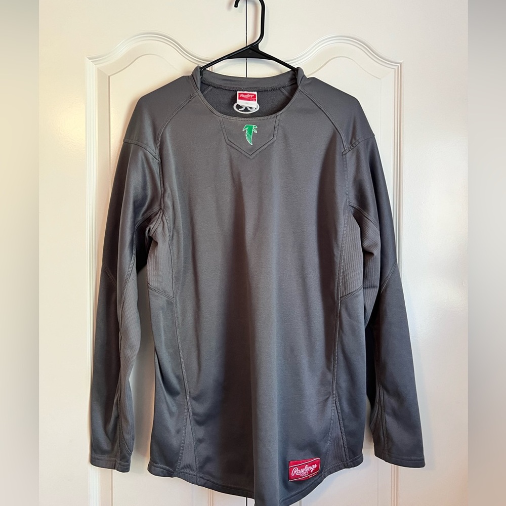 Rawlings Mens medium long sleeve baseball Blair oaks falcons coach jacket